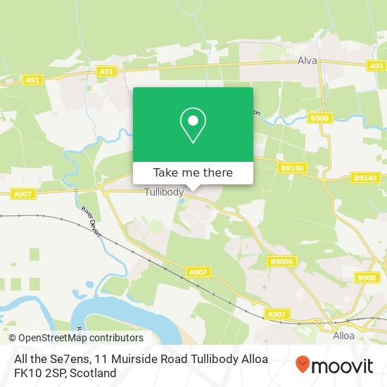 All the Se7ens, 11 Muirside Road Tullibody Alloa FK10 2SP map
