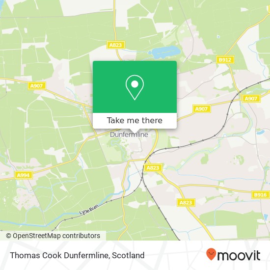 Thomas Cook Dunfermline map