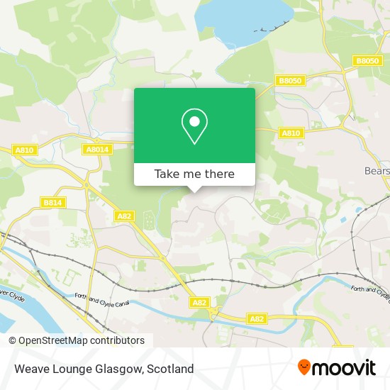 Weave Lounge Glasgow map