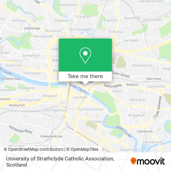 University of Strathclyde Catholic Association map