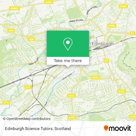 Edinburgh Science Tutors map