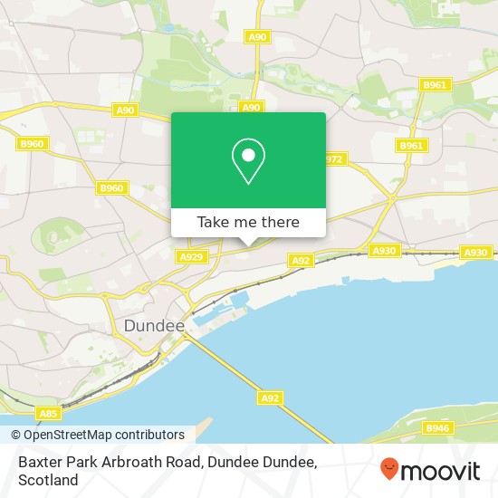 Baxter Park Arbroath Road, Dundee Dundee map