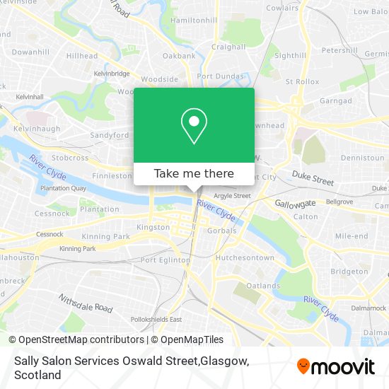 Sally Salon Services Oswald Street,Glasgow map