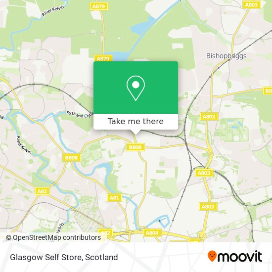 Glasgow Self Store map