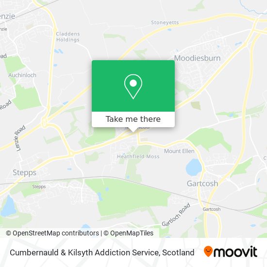 Cumbernauld & Kilsyth Addiction Service map