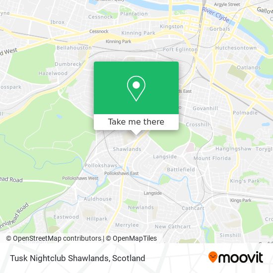 Tusk Nightclub Shawlands map