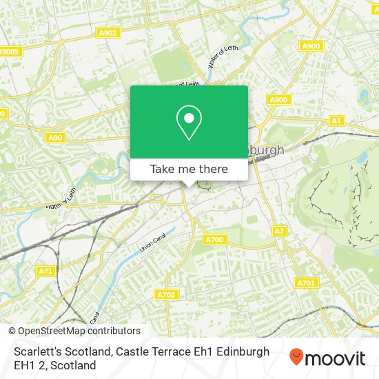 Scarlett's Scotland, Castle Terrace Eh1 Edinburgh EH1 2 map