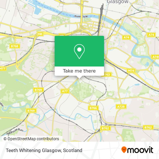 Teeth Whitening Glasgow map