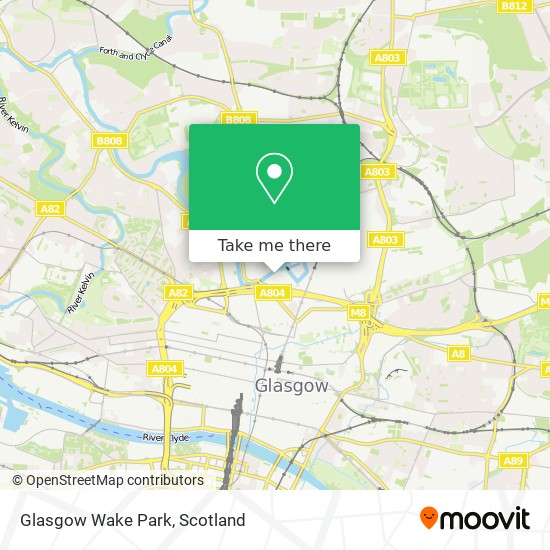 Glasgow Wake Park map