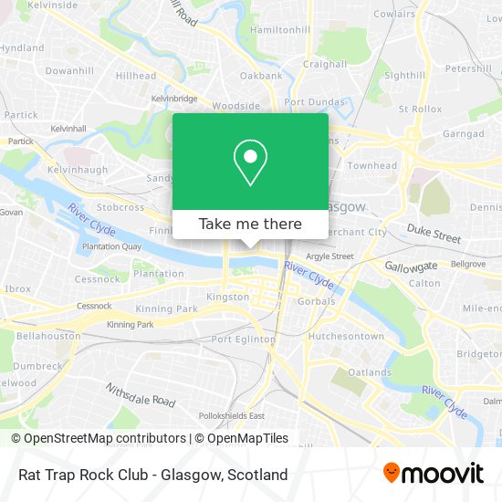 Rat Trap Rock Club - Glasgow map