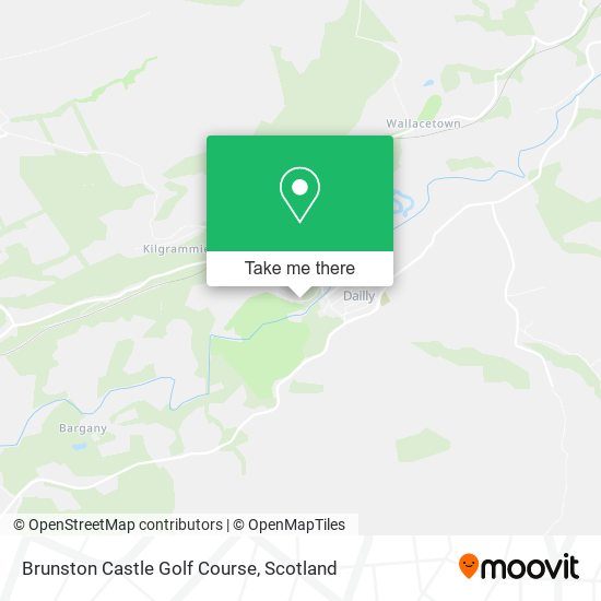 Brunston Castle Golf Course map