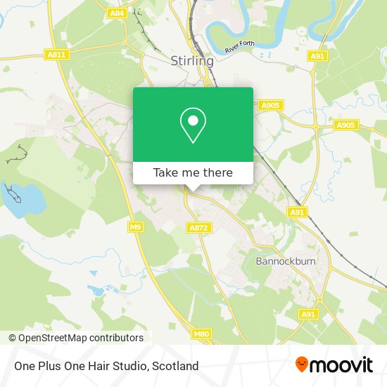 One Plus One Hair Studio map