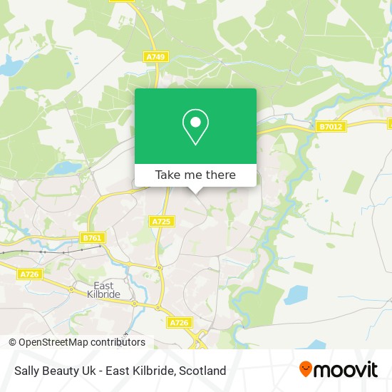 Sally Beauty Uk - East Kilbride map