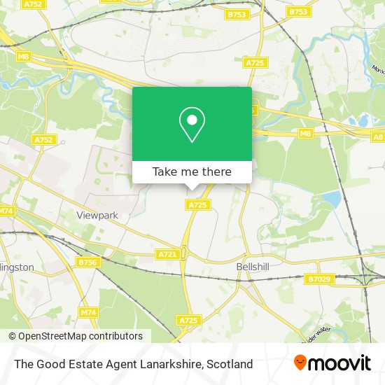 The Good Estate Agent Lanarkshire map