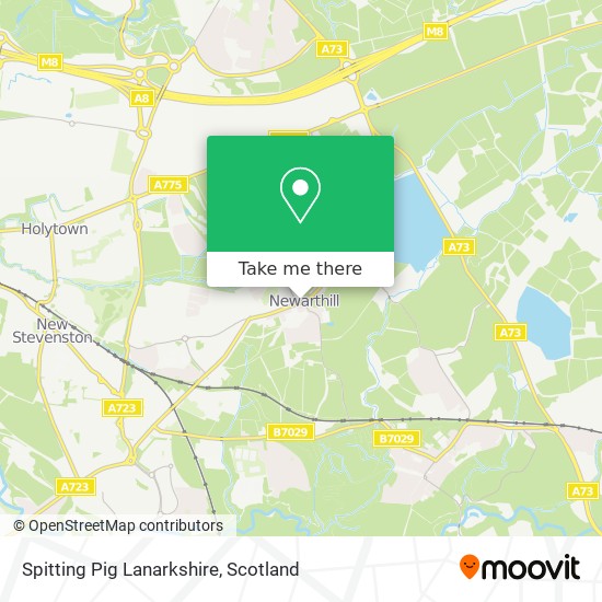 Spitting Pig Lanarkshire map