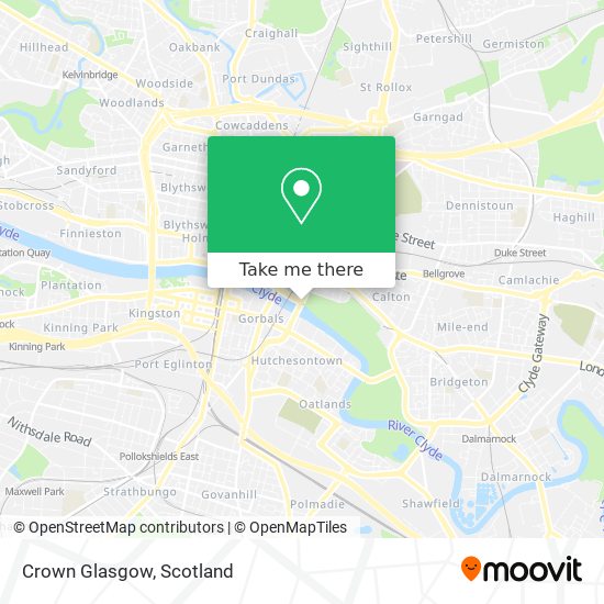 Crown Glasgow map