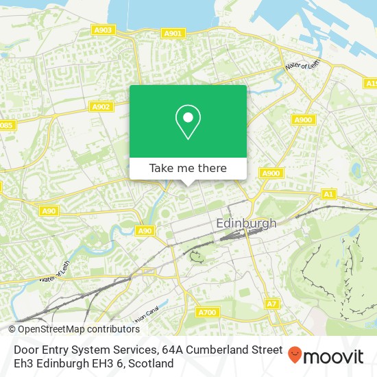 Door Entry System Services, 64A Cumberland Street Eh3 Edinburgh EH3 6 map