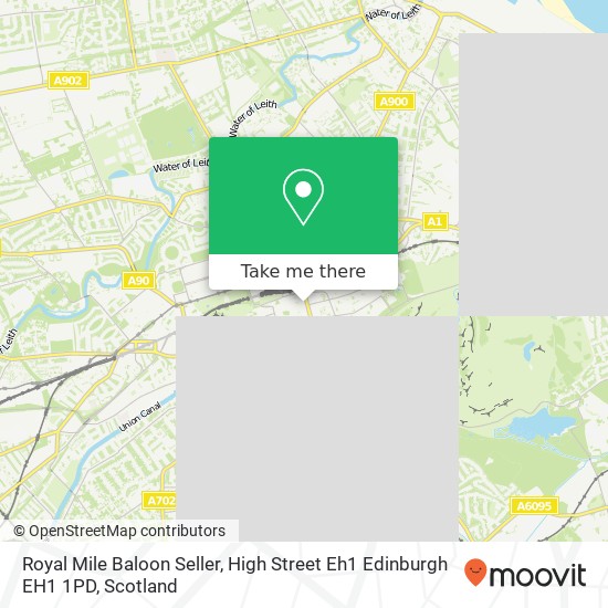 Royal Mile Baloon Seller, High Street Eh1 Edinburgh EH1 1PD map