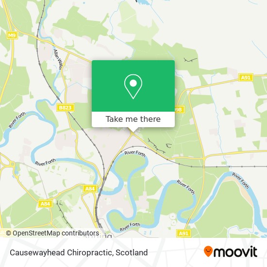 Causewayhead Chiropractic map