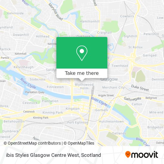ibis Styles Glasgow Centre West map