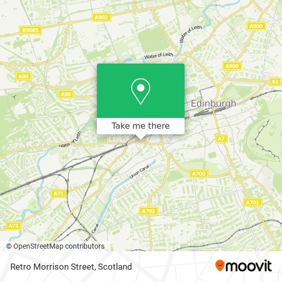Retro Morrison Street map