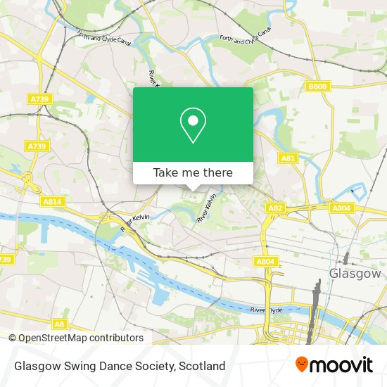 Glasgow Swing Dance Society map