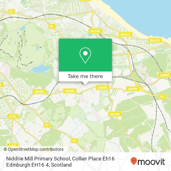 Niddrie Mill Primary School, Collier Place Eh16 Edinburgh EH16 4 map