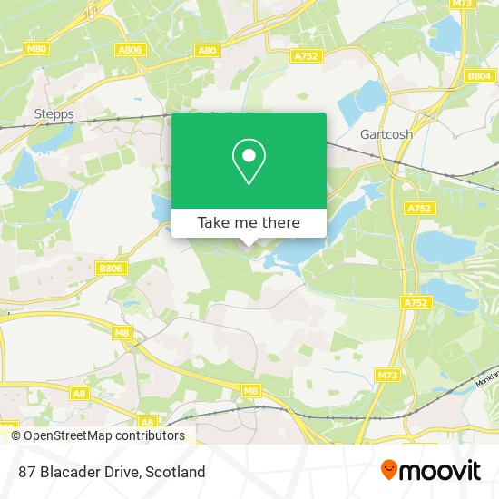87 Blacader Drive map