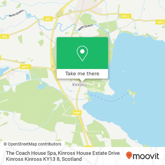 The Coach House Spa, Kinross House Estate Drive Kinross Kinross KY13 8 map