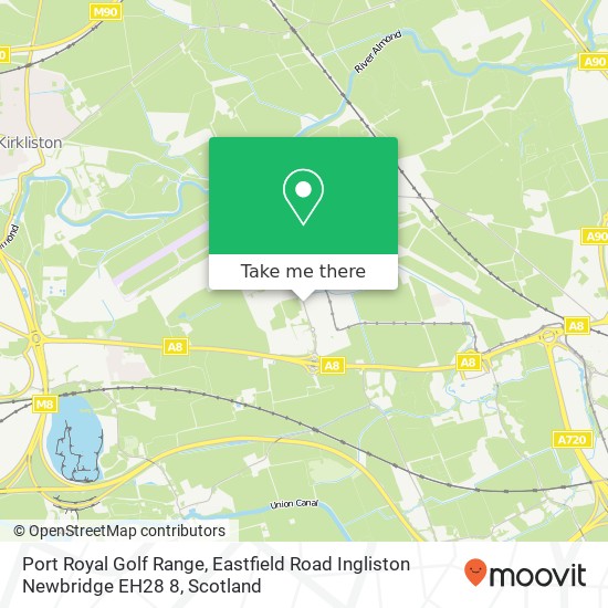 Port Royal Golf Range, Eastfield Road Ingliston Newbridge EH28 8 map