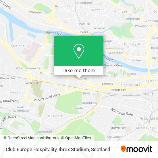 Club Europe Hospitality, Ibrox Stadium map