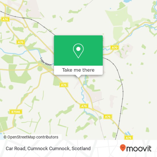Car Road, Cumnock Cumnock map