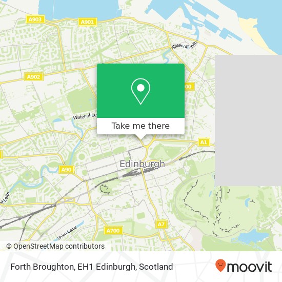 Forth Broughton, EH1 Edinburgh map