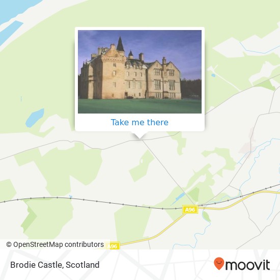 Brodie Castle map