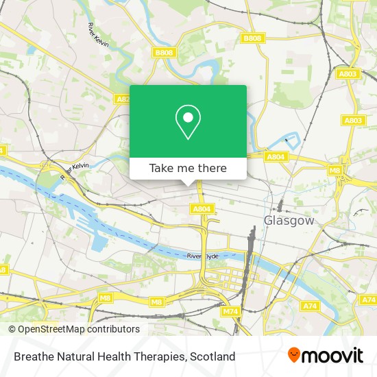 Breathe Natural Health Therapies map