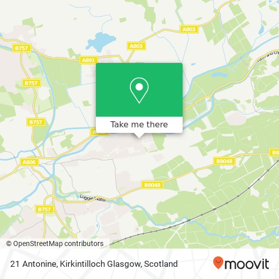 21 Antonine, Kirkintilloch Glasgow map