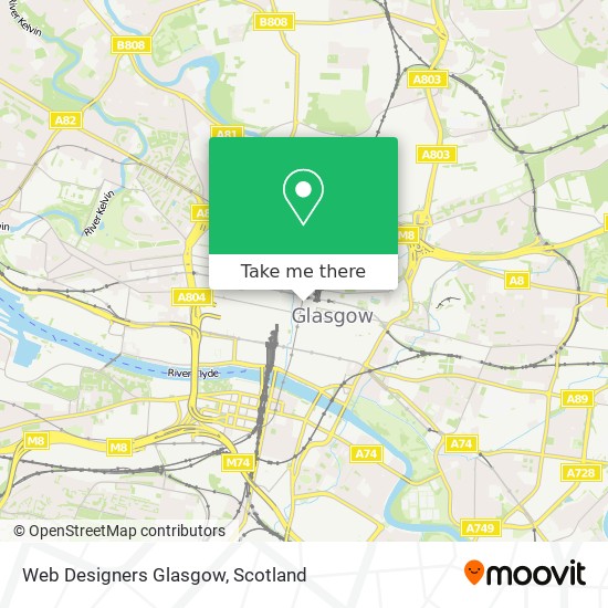 Web Designers Glasgow map