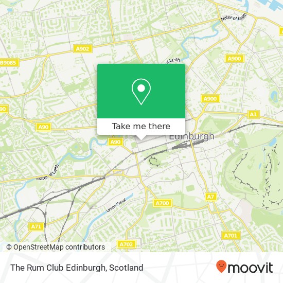 The Rum Club Edinburgh map