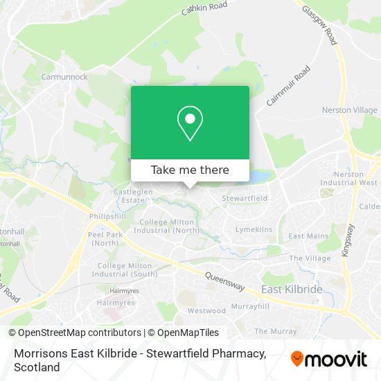 Morrisons East Kilbride - Stewartfield Pharmacy map