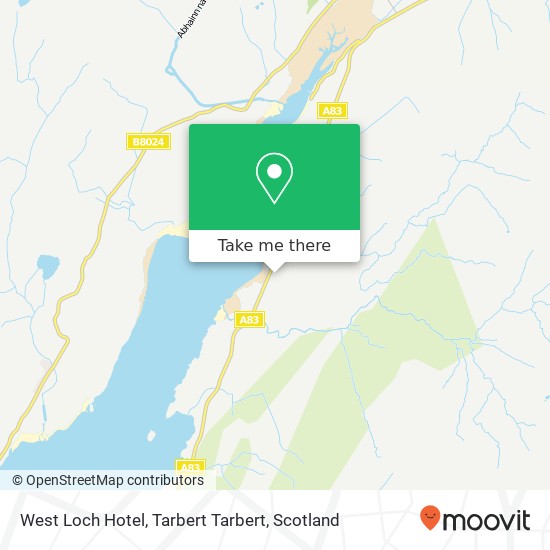 West Loch Hotel, Tarbert Tarbert map