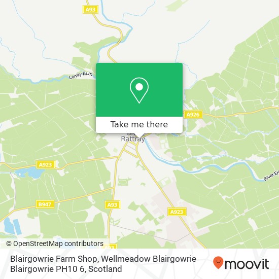 Blairgowrie Farm Shop, Wellmeadow Blairgowrie Blairgowrie PH10 6 map