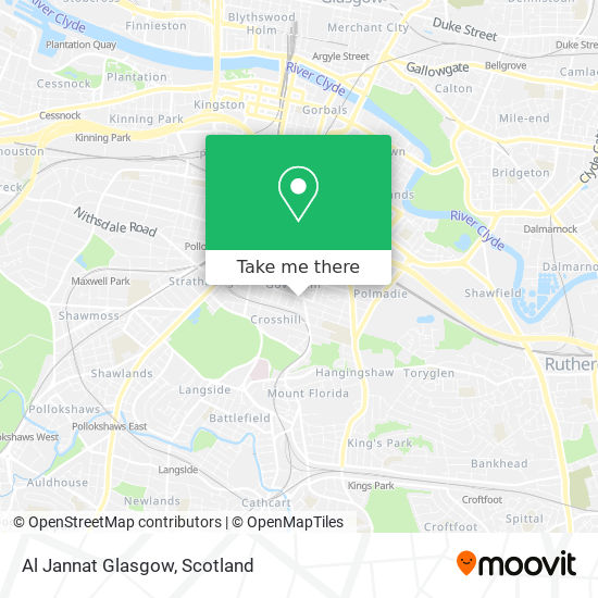 Al Jannat Glasgow map