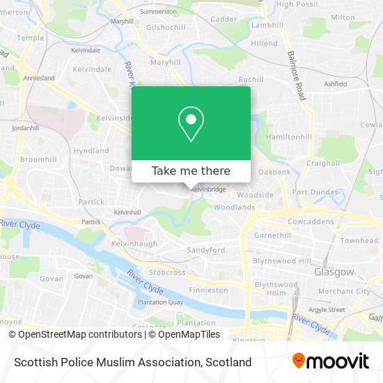 Scottish Police Muslim Association map