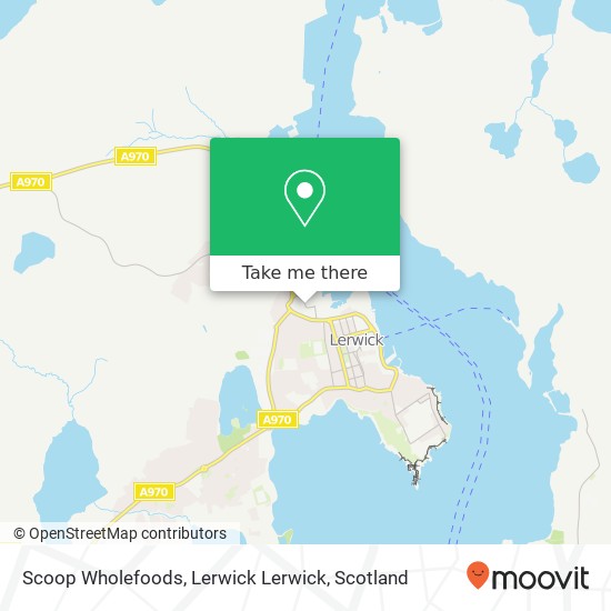 Scoop Wholefoods, Lerwick Lerwick map