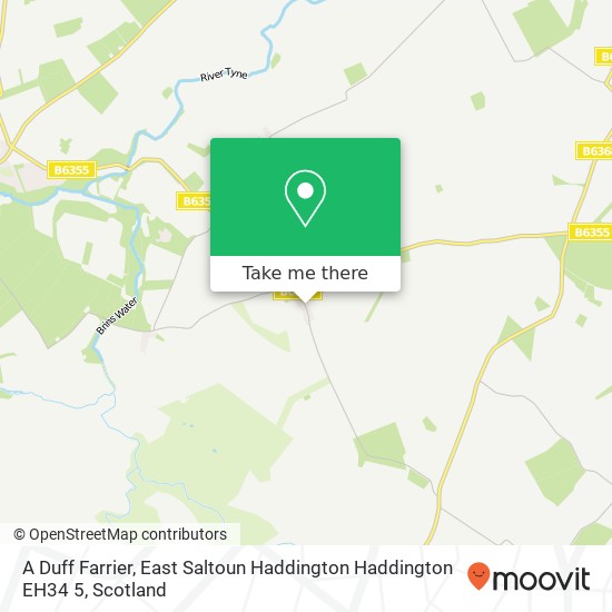 A Duff Farrier, East Saltoun Haddington Haddington EH34 5 map