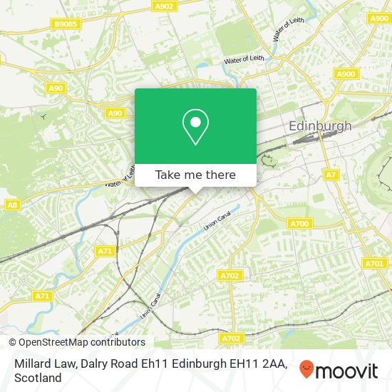 Millard Law, Dalry Road Eh11 Edinburgh EH11 2AA map