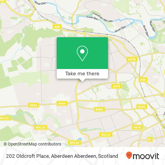 202 Oldcroft Place, Aberdeen Aberdeen map