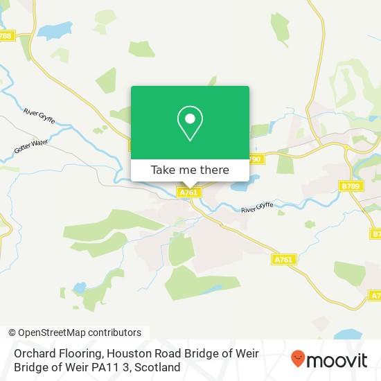Orchard Flooring, Houston Road Bridge of Weir Bridge of Weir PA11 3 map