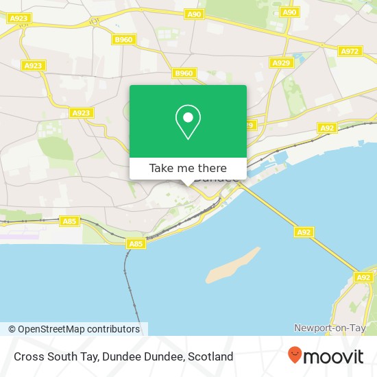 Cross South Tay, Dundee Dundee map