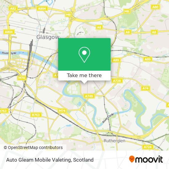 Auto Gleam Mobile Valeting map